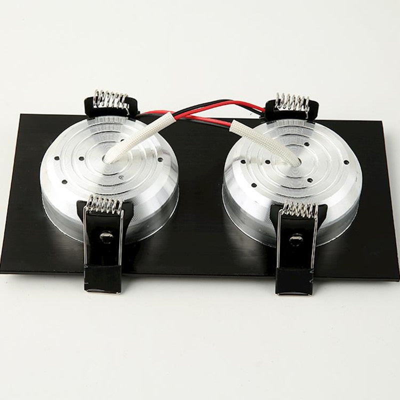 LED Downlights 5W 10W AC85-265V Square silver Black White LED Ceiling Lamp Down Light for Kitchen Home Office Indoor Lighting