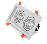 Super Bright Recessed square 1pcs LED Dimmable Downlight COB 10w 20W 30w LED Spot light LED decoration Ceiling Lamp AC85-265v