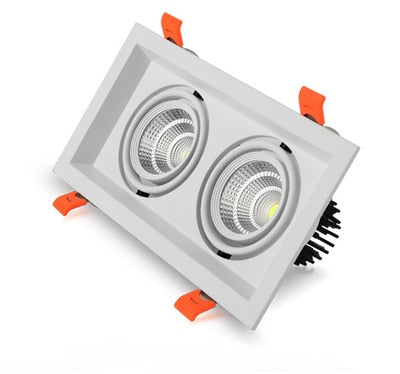 Super Bright Recessed square 1pcs LED Dimmable Downlight COB 10w 20W 30w LED Spot light LED decoration Ceiling Lamp AC85-265v