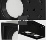 Square COB LED dimmable Downlights 10W 15W 20W 30W Surface Mounted LED Ceiling Lamps Spot Light LED Downlights AC85V-265V