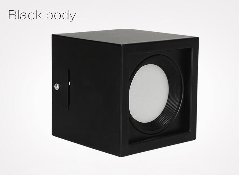 Square COB LED dimmable Downlights 10W 15W 20W 30W Surface Mounted LED Ceiling Lamps Spot Light LED Downlights AC85V-265V