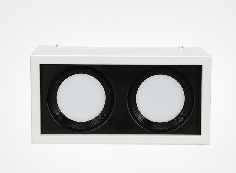 Square COB LED dimmable Downlights 10W 15W 20W 30W Surface Mounted LED Ceiling Lamps Spot Light LED Downlights AC85V-265V