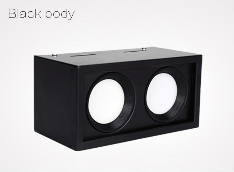 Square COB LED dimmable Downlights 10W 15W 20W 30W Surface Mounted LED Ceiling Lamps Spot Light LED Downlights AC85V-265V