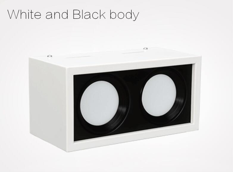 Square COB LED dimmable Downlights 10W 15W 20W 30W Surface Mounted LED Ceiling Lamps Spot Light LED Downlights AC85V-265V