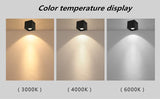 Square COB LED dimmable Downlights 10W 15W 20W 30W Surface Mounted LED Ceiling Lamps Spot Light LED Downlights AC85V-265V