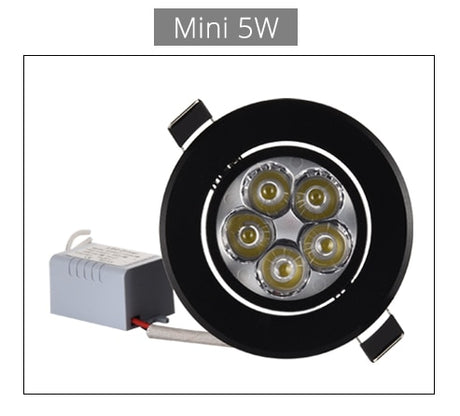 Special Black LED Downlight Dimmable Mini 1W 3W 4W 5W 7W Warm Nature Pure White Recessed Lamp Spot light Indoor Lighting