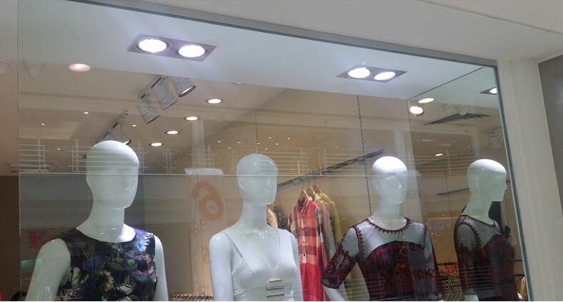 Energy saving Recessed 1pcs Double LED Dimmable white Downlight COB 10W 20W LED Spot light decoration Ceiling Lamp AC 110V 220V