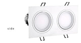 Energy saving Recessed 1pcs Double LED Dimmable white Downlight COB 10W 20W LED Spot light decoration Ceiling Lamp AC 110V 220V