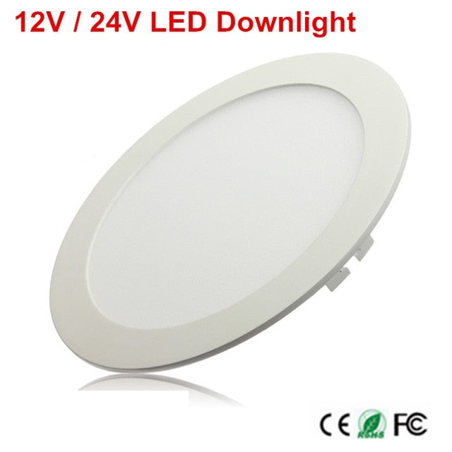 LED Ceiling Panel Light 3W 4W 6W 9W 12W 15W 25W High brightness LED Downlight with adapter AC/DC 12V 24V indoor Light