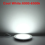 Ultra Thin Led Downlight 3W 4W 6W 9W 12W 15W 25W Round Square LED Panel Recessed Light 85-265V LED Ceiling Spot Lamp For Indoor