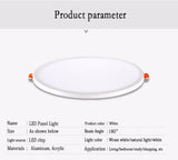LAIMAIK LED Panel Light AC220V 6W 8W 15W 20W Round LED Panel Light Recessed LED Ceiling Light Spot Downlight Dith Led Driver