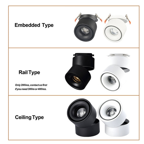 Spot tracking light 10W led tracking lamp warm white surface mounted Ceiling spotlight for clothes shoes lighting