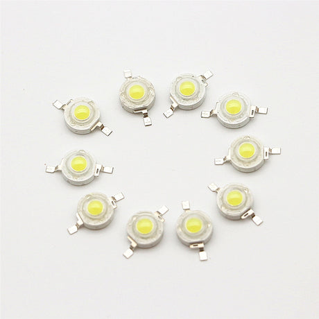 Full Wattage 10Pcs/Lot Real 1W 3W High Power LED Lamp Bulb Diode SMD 100-220LM LED Light Chip For Lawn Ceiling Spot light Downlight