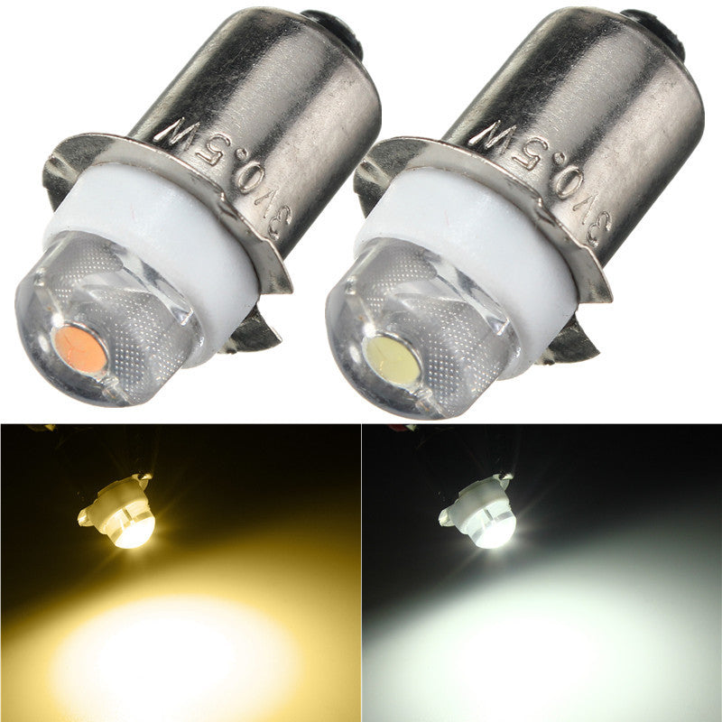 LED Light Bulb DC3V 6V P13.5S PR2 0.5W LED  Warm White for Flashlight Replacement Bulb Torches Work Light Lamp 60-100Lumen
