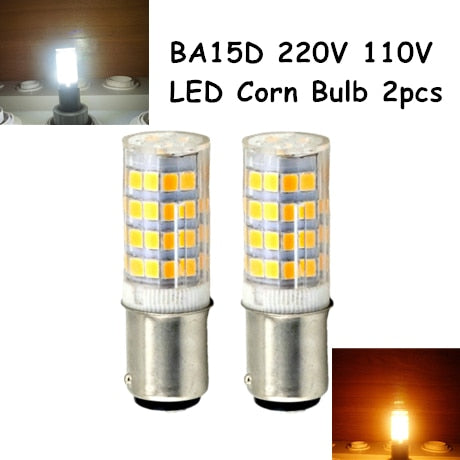 Ba15d Double Contact Bayonet Base LED Light Bulbs 110 220V 5 Watts 350lm Warm White T3/T4/C7/S6 LED Halogen Replacement Bulb