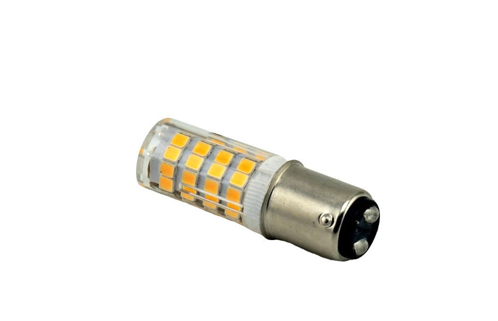 Ba15d Double Contact Bayonet Base LED Light Bulbs 110 220V 5 Watts 350lm Warm White T3/T4/C7/S6 LED Halogen Replacement Bulb