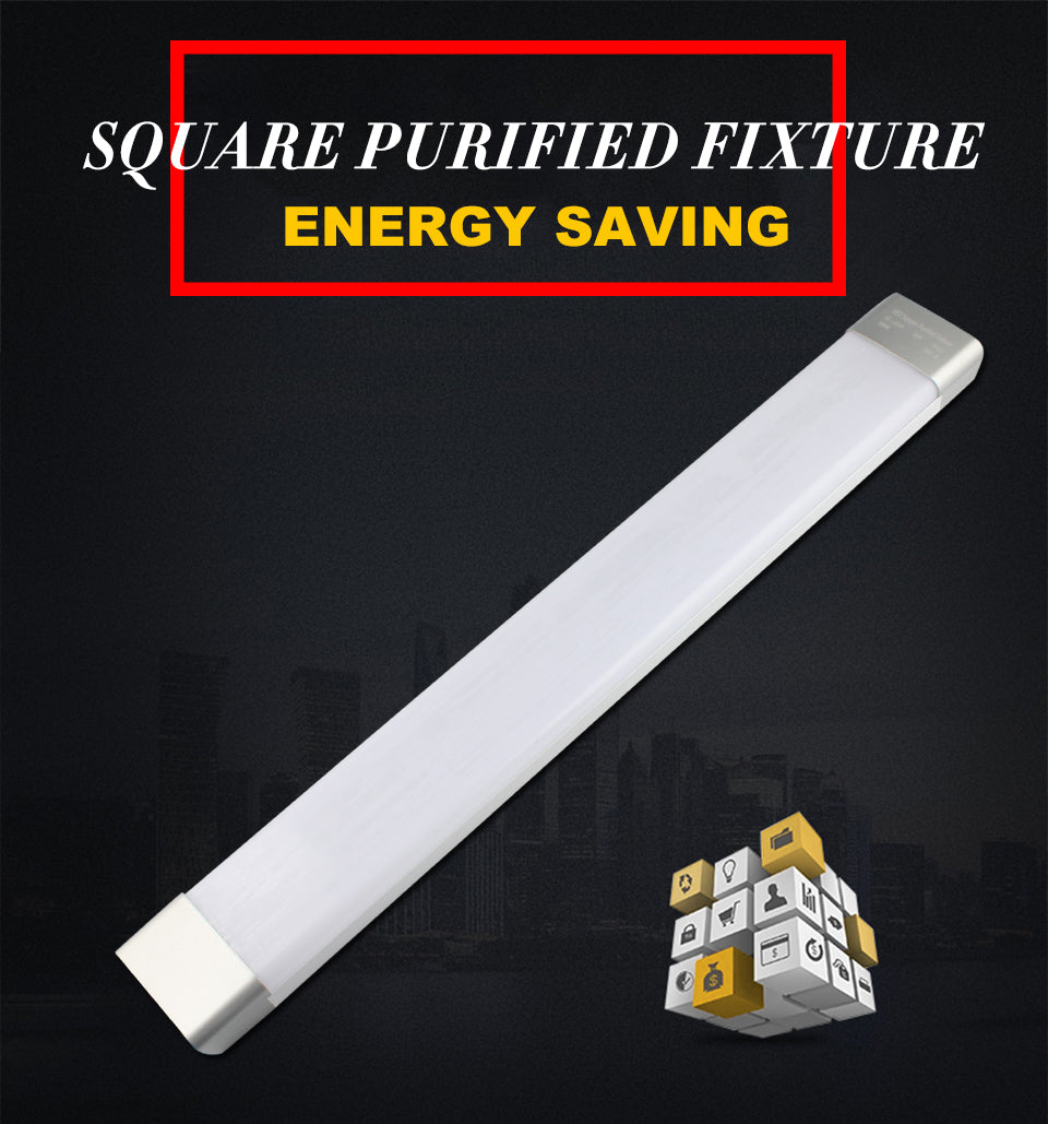LED Clean Lamp Tube Light 0.6m 26W AC 110V 220V SMD2835 led Wall Lamp Purification Indoor Home Dustproof Anti fog Bar Commercial