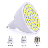 LED Bulb 220V 240V MR16 GU10 LED Lamp LED Spotlight Bulb Lampada 48 60 80 LEDs SMD 2835 For Indoor Home Spot Light