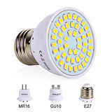 LED Bulb 220V 240V MR16 GU10 LED Lamp LED Spotlight Bulb Lampada 48 60 80 LEDs SMD 2835 For Indoor Home Spot Light