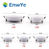 EnwYe LED Downlight Ceiling 5W 7W 9W 12W 15W Warm white/cold white led light AC 220V 230V 240V Indoor Light