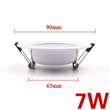 EnwYe LED Downlight Ceiling 5W 7W 9W 12W 15W Warm white/cold white led light AC 220V 230V 240V Indoor Light