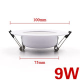 EnwYe LED Downlight Ceiling 5W 7W 9W 12W 15W Warm white/cold white led light AC 220V 230V 240V Indoor Light