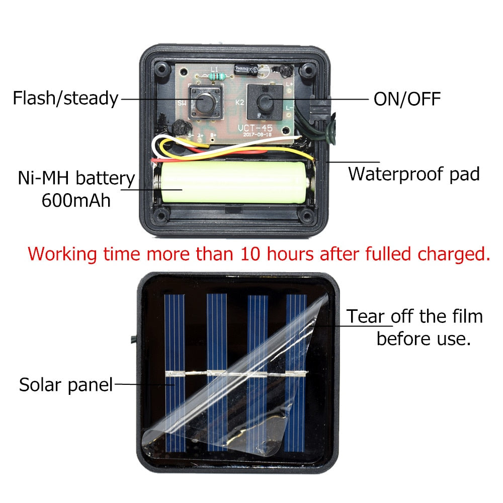 Solar Light LED Lantern String Lights Ball 10/20 LED Solar Garland Outdoor Fairy Lights Christmas Lighting for Garden Decoration