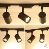 NEW LED COB Track Lights Aluminum Spotlights High Power AC85-220V High CRI Track  Ceiling Line Type Shop Gallery Lighting Effect