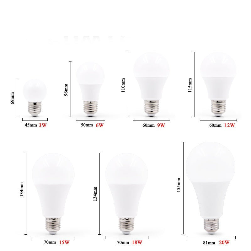 LED E14 LED lamp E27 LED bulb AC 220V 230V 240V 20W 18W 15W 12W 9W 6W 3W Lampada's LED Spotlight Table lamp Lamps light
