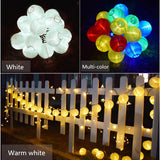 Solar Light LED Lantern String Lights Ball 10/20 LED Solar Garland Outdoor Fairy Lights Christmas Lighting for Garden Decoration