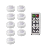 Touch Sensor LED Under Cabinets Lights Dimmable LED Puck Light For Kitchen Wardrobe Stair Closet Night Lamp Battery Powered