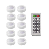 Touch Sensor LED Under Cabinets Lights Dimmable LED Puck Light For Kitchen Wardrobe Stair Closet Night Lamp Battery Powered