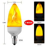 E26 E27 LED Flame Effect Fire Light Bulb SMD2835 Flickering Emulation 1&4 Modes LED Flame Lamp E14 1200K~1400K AC85V~265V