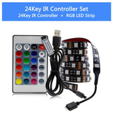 USB LED Strip RGB Changeable LED TV Background Lighting 50CM 1M 2M 3M 4M 5M DIY 5V Flexible LED Light RGB LED Strip 5050.