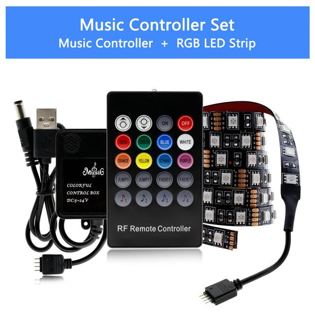 USB LED Strip RGB Changeable LED TV Background Lighting 50CM 1M 2M 3M 4M 5M DIY 5V Flexible LED Light RGB LED Strip 5050.