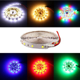 Waterproof RGB led strip neon light warm white blue red green LED ribbon Flexible light strip tape adapter 12v