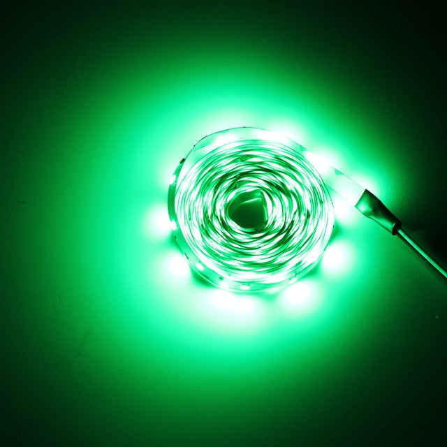 Waterproof RGB led strip neon light warm white blue red green LED ribbon Flexible light strip tape adapter 12v