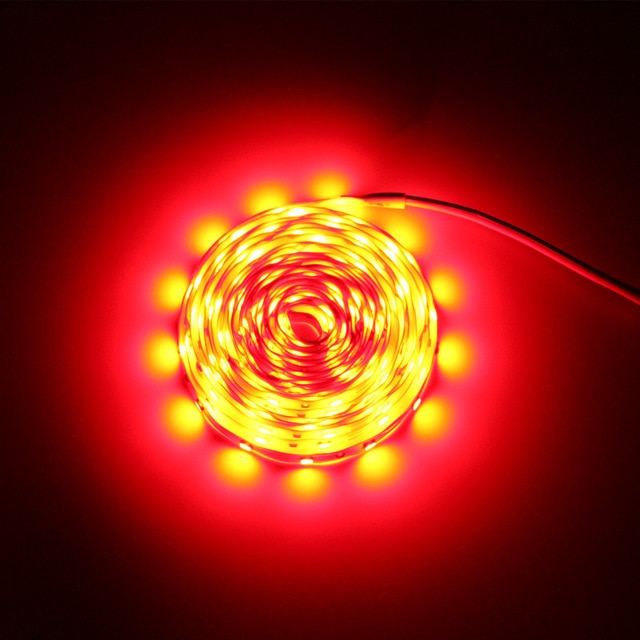 Waterproof RGB led strip neon light warm white blue red green LED ribbon Flexible light strip tape adapter 12v