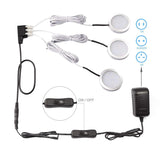 3 PCS LED Under Cabinet Light Dimmable Cupboard Kitchen Furniture Lights LED Puck light home Decoration wardrobe night lamps