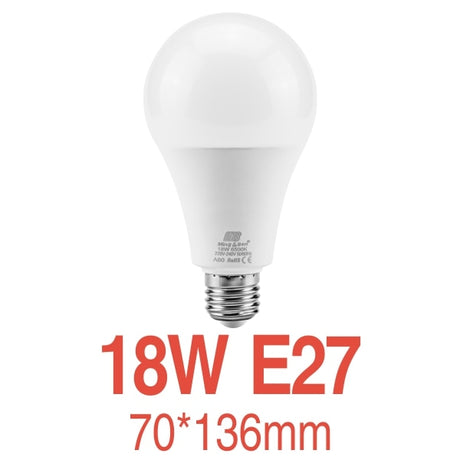 LED Bulb E27 E14 Lamp 3W 5W 7W 9W 12W 15W 18W LED Light AC220V Lampada's Cold White Warm White LED Spotlight For Table Lamp Light