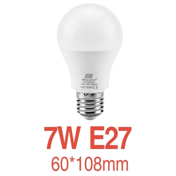 LED Bulb E27 E14 Lamp 3W 5W 7W 9W 12W 15W 18W LED Light AC220V Lampada&#39;s Cold White Warm White LED Spotlight For Table Lamp Light