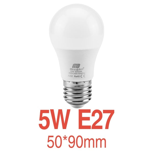 LED Bulb E27 E14 Lamp 3W 5W 7W 9W 12W 15W 18W LED Light AC220V Lampada&#39;s Cold White Warm White LED Spotlight For Table Lamp Light