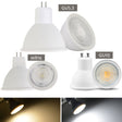 Dimmable LED Spot light GU10 7W 220V MR16 GU5.3 led lamp COB Chip 30 Beam Angle Spotlight LED bulb For Downlight Table Lamp