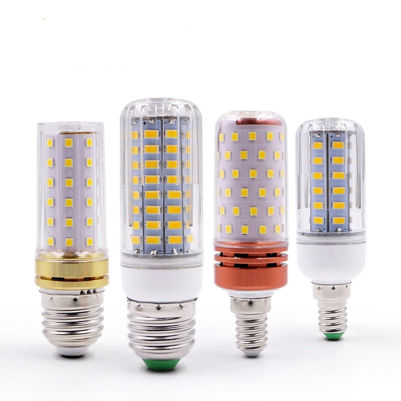 E27 E14 LED Corn lamp True power 2W 4W 6W 9W 12W  220V 240V Corn Bulb Chandelier Candle LED Light For Home Decoration
