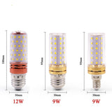E27 E14 LED Corn lamp True power 2W 4W 6W 9W 12W  220V 240V Corn Bulb Chandelier Candle LED Light For Home Decoration