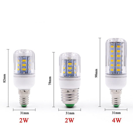 E27 E14 LED Corn lamp True power 2W 4W 6W 9W 12W  220V 240V Corn Bulb Chandelier Candle LED Light For Home Decoration