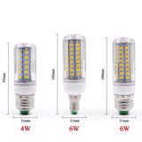 E27 E14 LED Corn lamp True power 2W 4W 6W 9W 12W  220V 240V Corn Bulb Chandelier Candle LED Light For Home Decoration