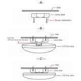 Panel Light Surface Mounted led ceiling light 9W 13W 18W 24W 36W 48W AC 85-265V lamparas led lamp