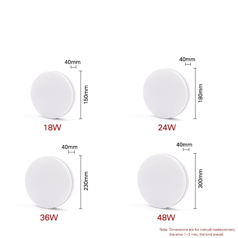 Panel Light Surface Mounted led ceiling light 9W 13W 18W 24W 36W 48W AC 85-265V lamparas led lamp