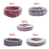 2pin 3pin 4pin 5pin 6pin 22AWG Led Connect LED RGB wire Cable For WS2812 WS2811 RGB RGBW  RGB CCT 5050 3528 LED Strip